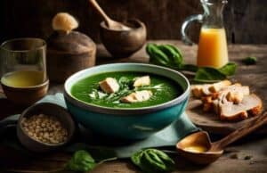 Read more about the article Deliciously Homemade Spinach soup with chicken broth