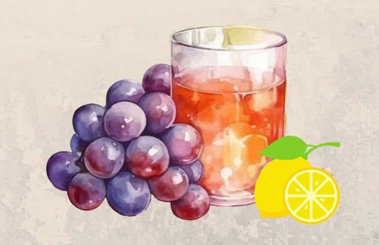 Grapes Lemon Juice