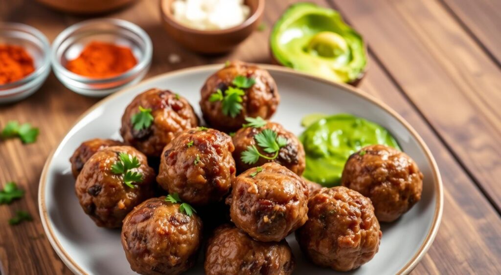 keto beef and chorizo meatballs ingredients